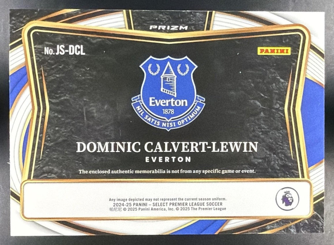 2024 Panini Select Premier League Dominic Calvert-Lewin #JS-DCL Jumbo Swatches