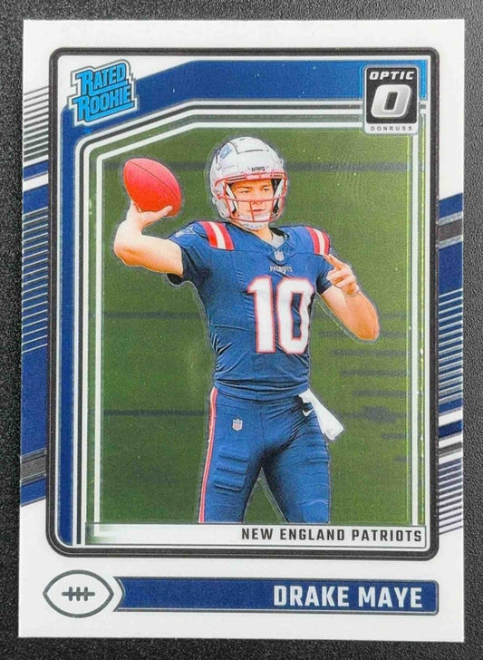 DRAKE MAYE 2024 PANINI DONRUSS OPTIC #229 RATED ROOKIE PATRIOTS