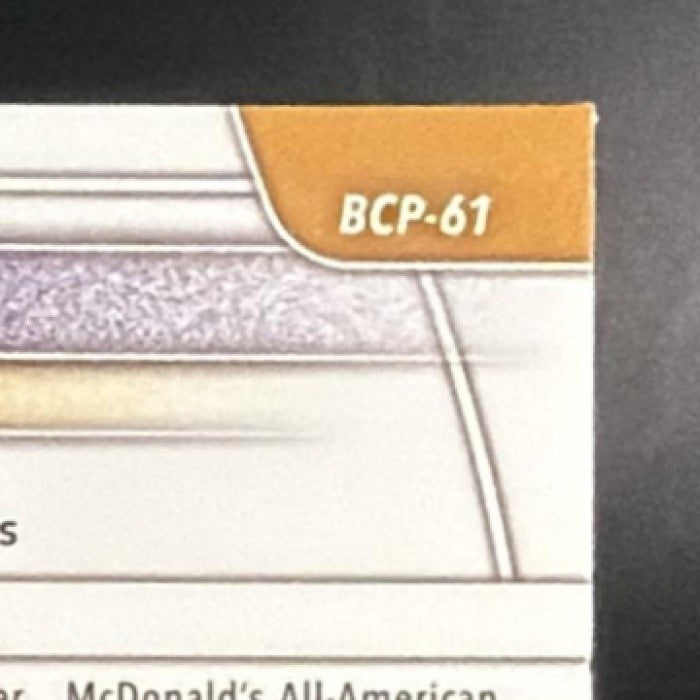 2025 Bowman Leah Macy #BCP-61 Chrome Mini Diamond Refractor 1st Prospect