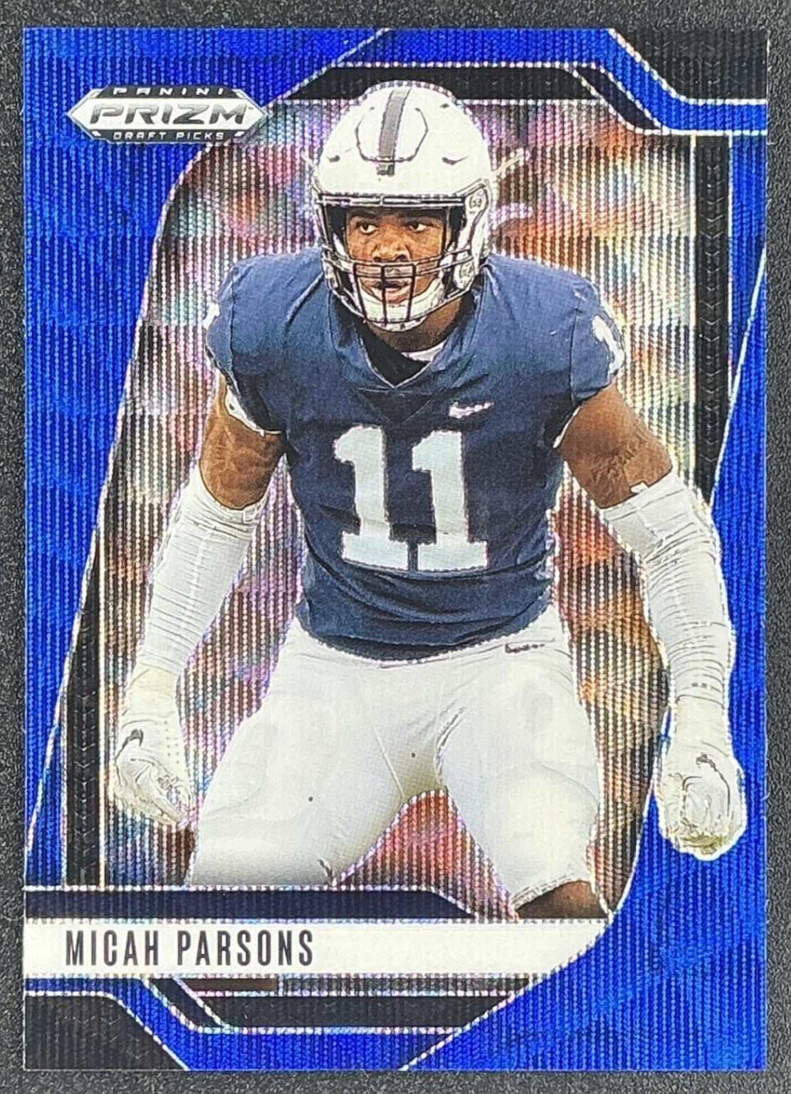 MICAH PARSONS 2025 PANINI PRIZM DRAFT PICKS #191 BLUE WAVE 141/299 NITTANY LIONS