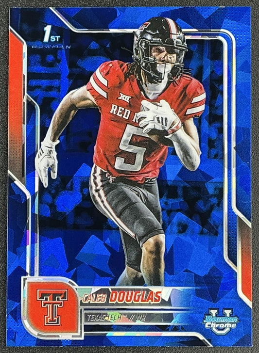 2025 Bowman Chrome University Sapphire Caleb Douglas #74 1st Prospect