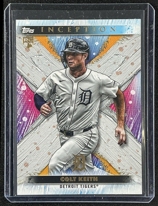 COLT KEITH 2024 TOPPS INCEPTION #118 SHORT PRINTS RC TIGERS