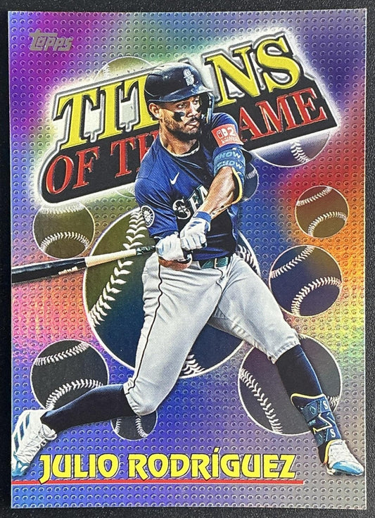 JULIO RODRIGUEZ 2026 TOPPS SERIES 1 #TOG-20 TITANS OF THE GAME MARINERS