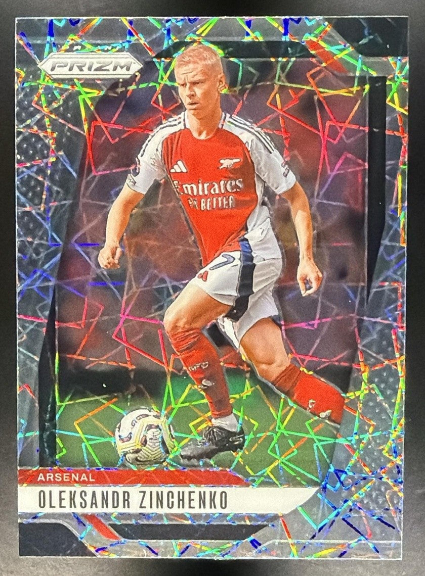 OLEKSANDR ZINCHENKO 2024-25 PANINI PRIZM PREMIER LEAGUE #36 LAZER ARSENAL