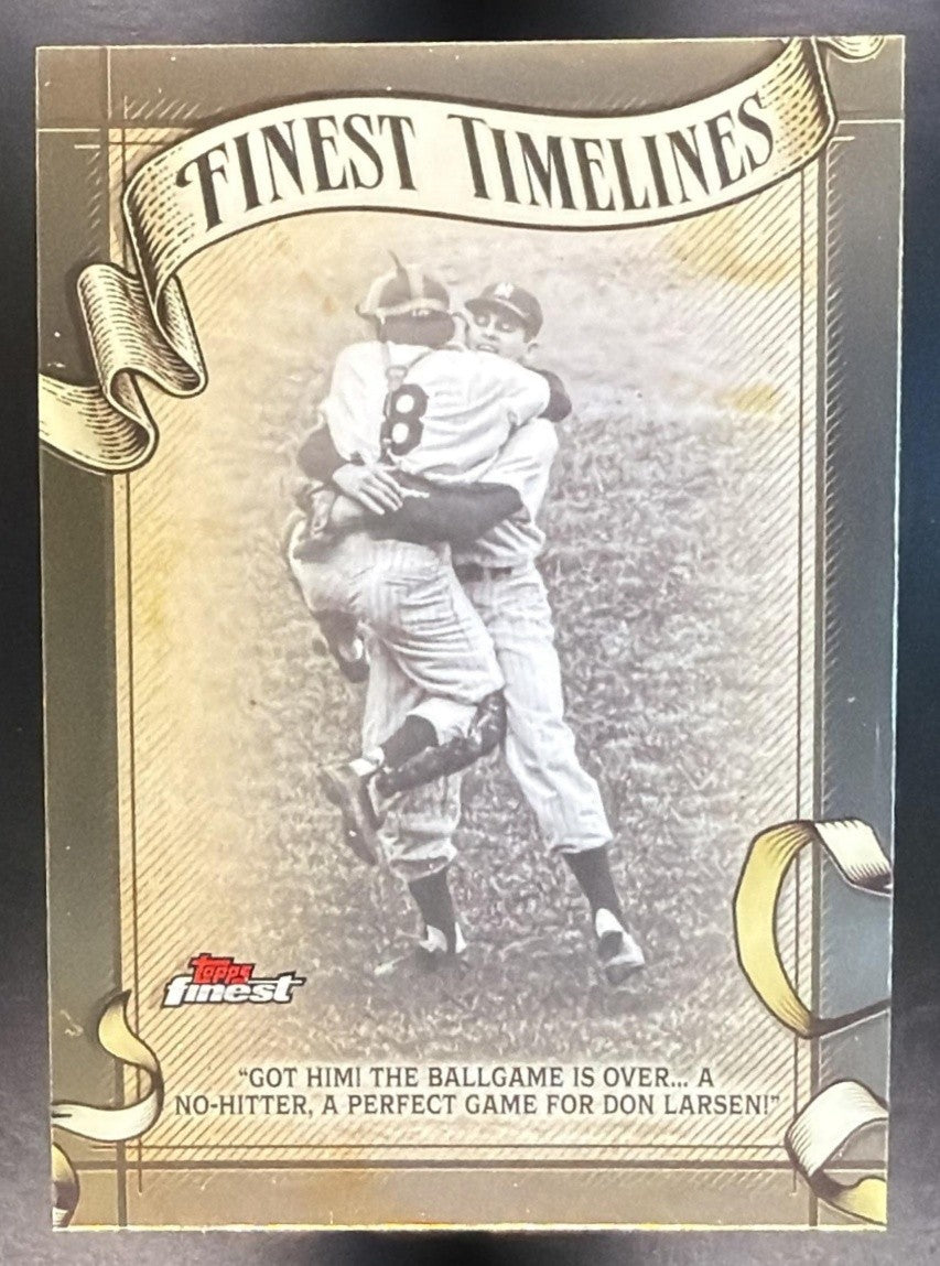 DON LARSEN 2026 TOPPS FINEST #FT-21 TIMELINES YANKEES