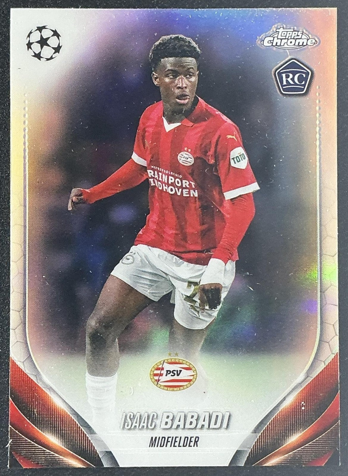 2023 Topps Chrome UEFA Club Competitions Isaac Babadi #22 Refractor RC