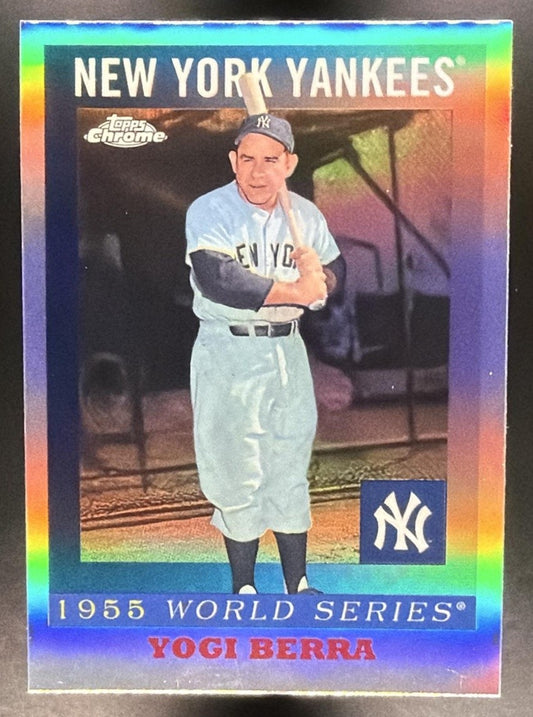 2025 Topps Chrome Platinum Anniversary Yogi Berra #55WS-8 1955 World Series