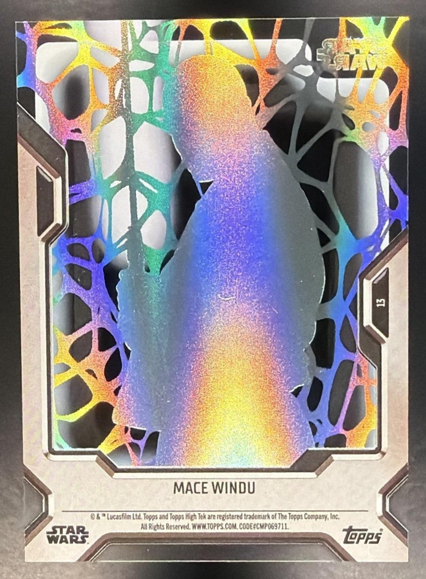 MACE WINDU 2023 TOPPS STAR WARS HIGH-TEK #13