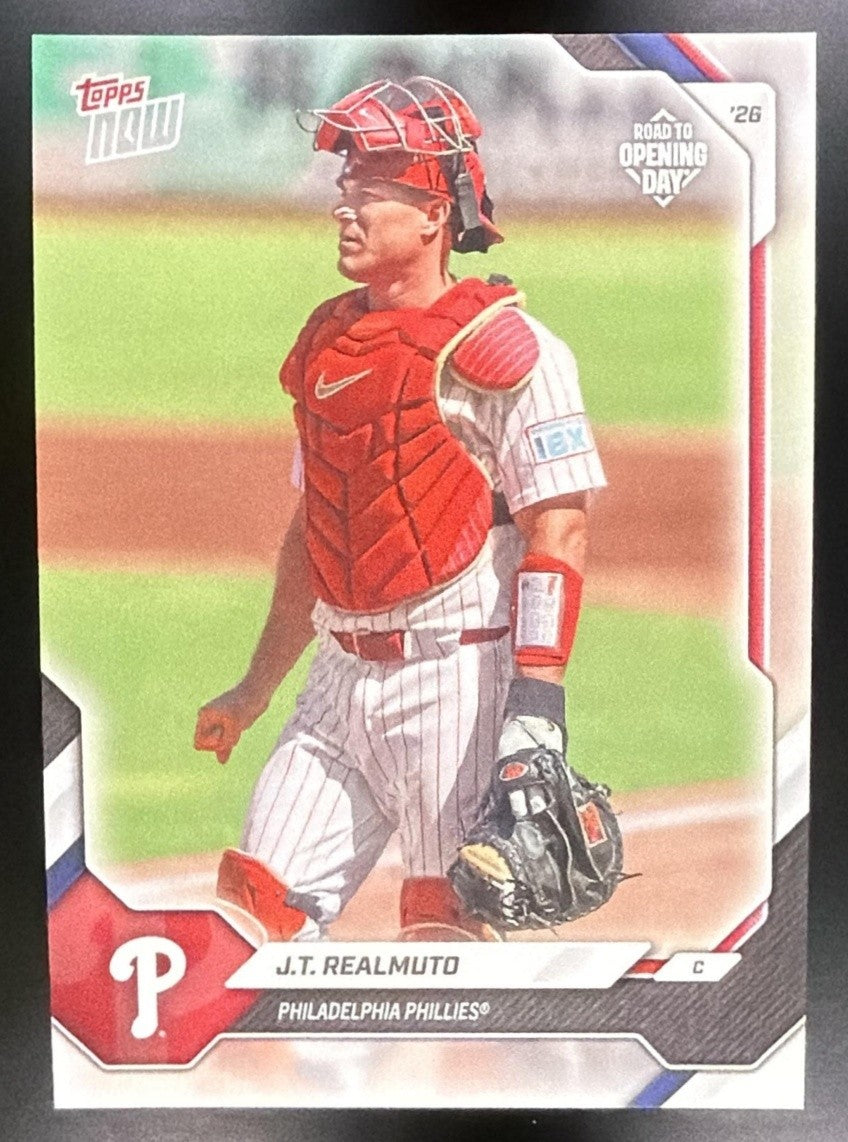 J.T. REALMUTO 2026 TOPPS NOW ROAD TO OPENING DAY #OD-184 PHILLIES