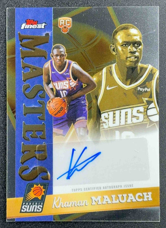 KHAMAN MALUACH 2025-26 TOPPS FINEST #MA-KM MASTERS AUTO RC SUNS
