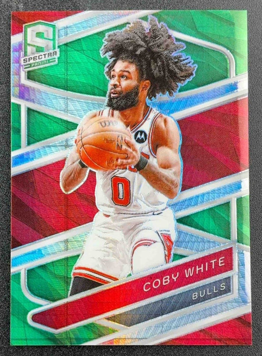 COBY WHITE 2023-24 PANINI SPECTRA #63 INTERNATIONAL GREEN 22/75 BULLS