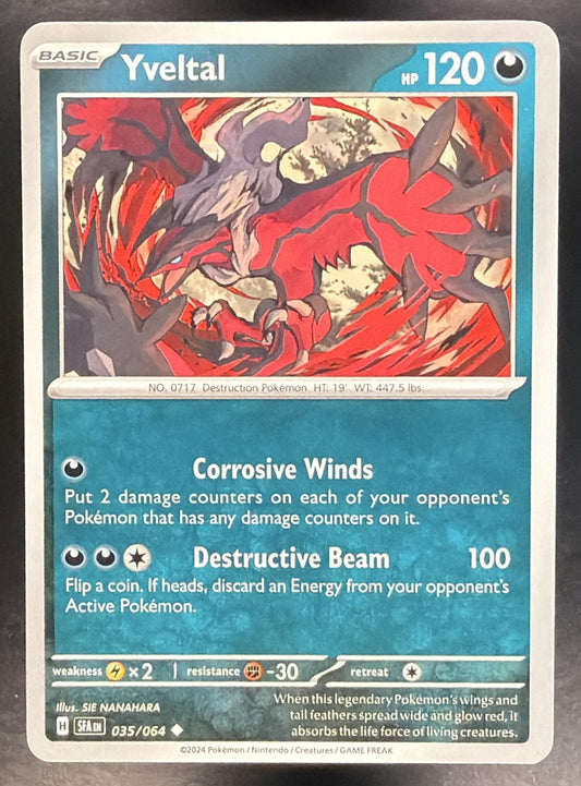 YVELTAL 2024 POKEMON SHROUDED FABLE #035/064