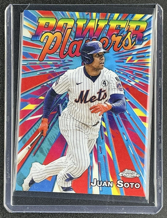 JUAN SOTO 2025 TOPPS CHROME UPDATE #PP-35 POWER PLAYERS METS