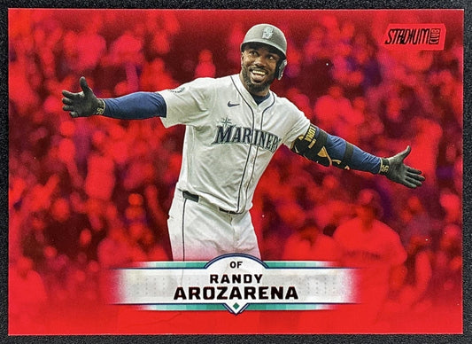 RANDY AROZARENA 2025 TOPPS STADIUM CLUB #170 RED FOIL MARINERS