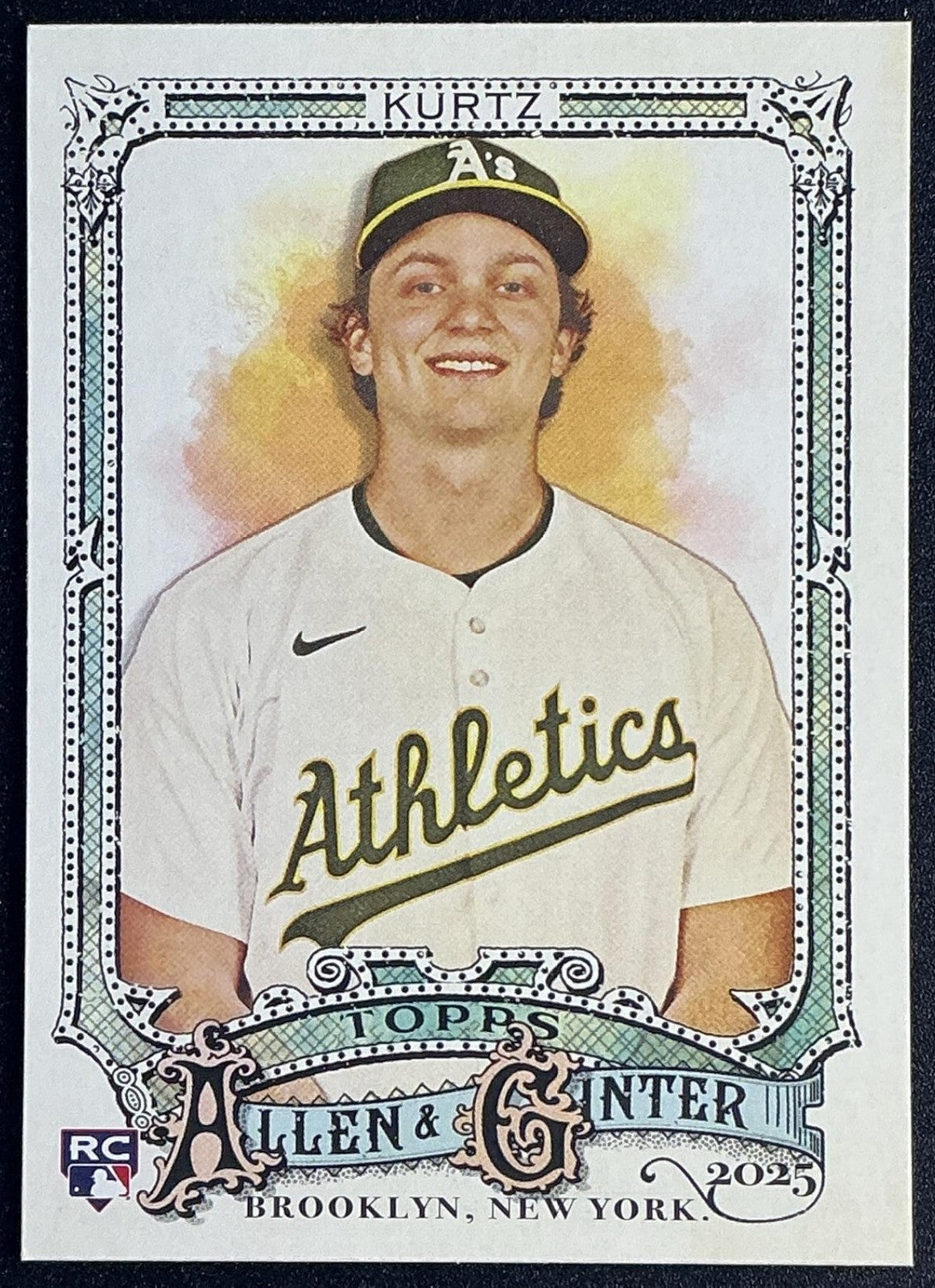 NICK KURTZ 2025 TOPPS ALLEN & GINTER #296 RC ATHLETICS