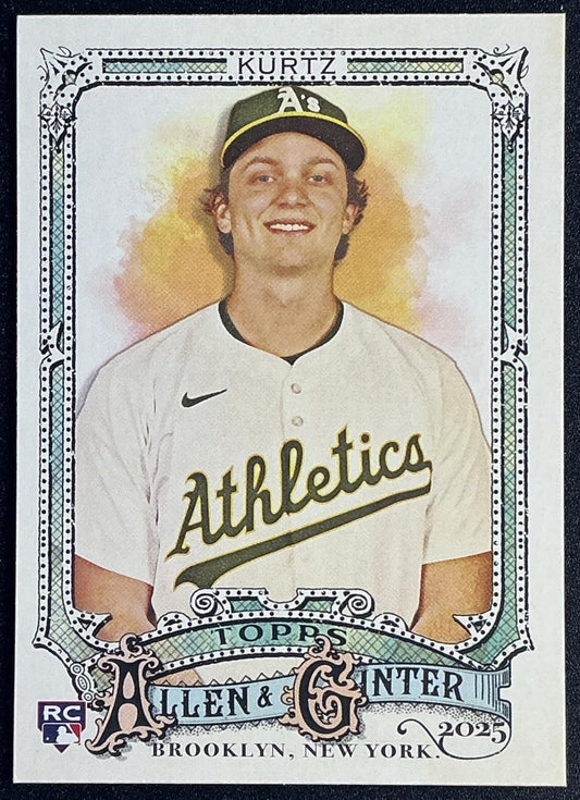 NICK KURTZ 2025 TOPPS ALLEN & GINTER #296 RC ATHLETICS