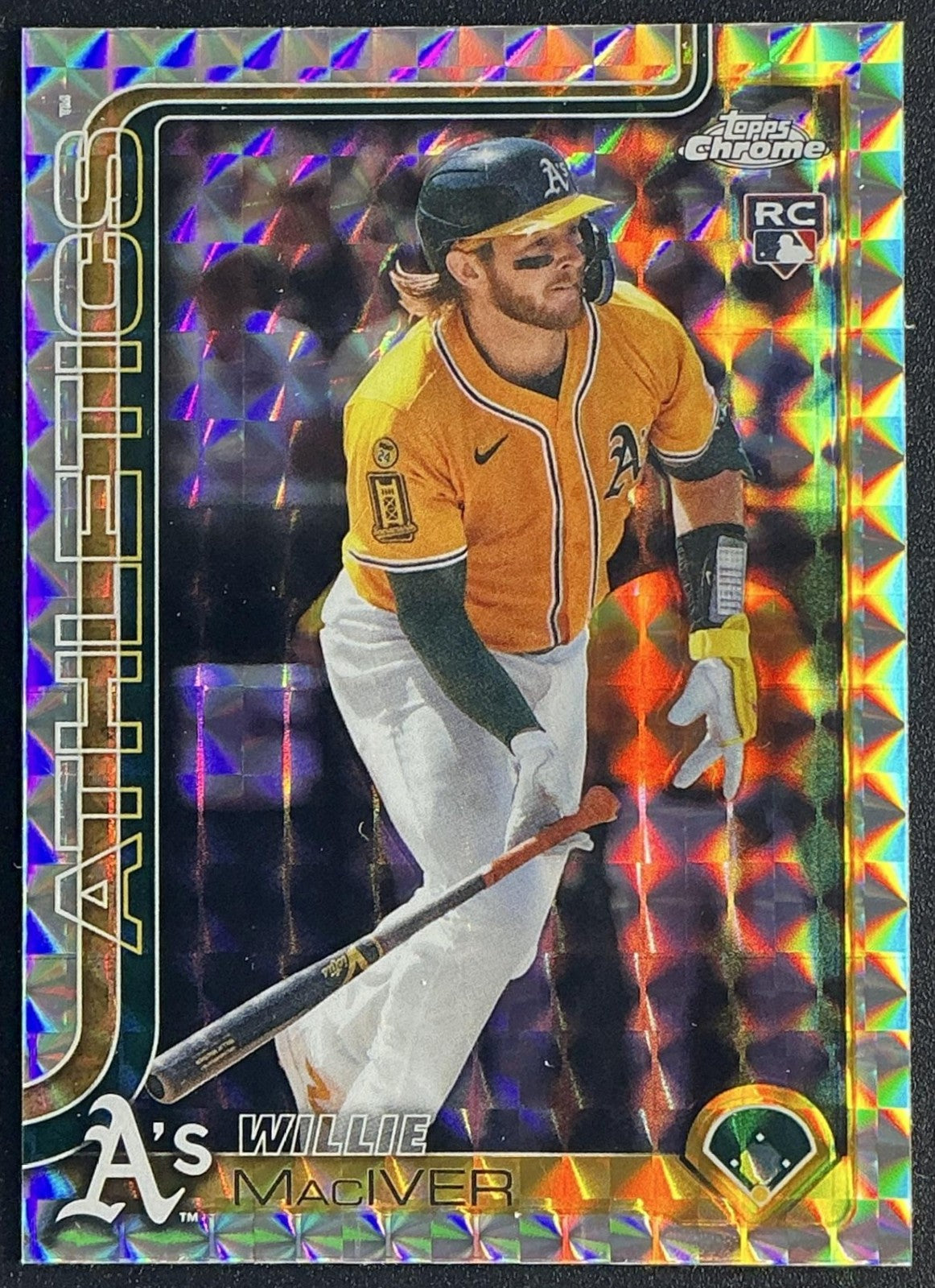 WILLIE MACIVER 2025 TOPPS CHROME UPDATE #USC81 GEOMETRIC REFRACTOR RC ATHLETICS