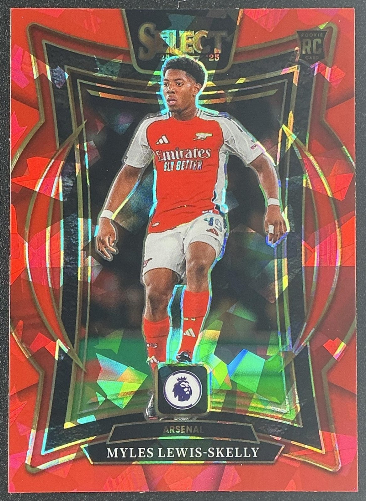 2024 Panini Select Premier League Myles Lewis-Skelly #31 Terrace Red Ice