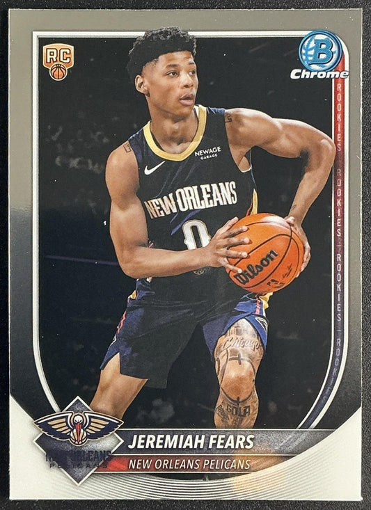 JEREMIAH FEARS 2025-26 BOWMAN #BCV-7 CHROME RC PELICANS