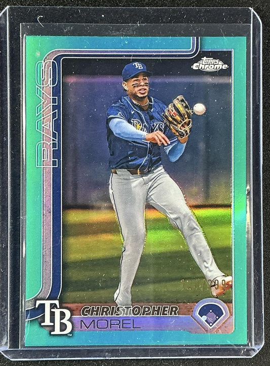 CHRISTOPHER MOREL 2025 TOPPS CHROME #64 TEAL REFRACTOR 1/299 RAYS