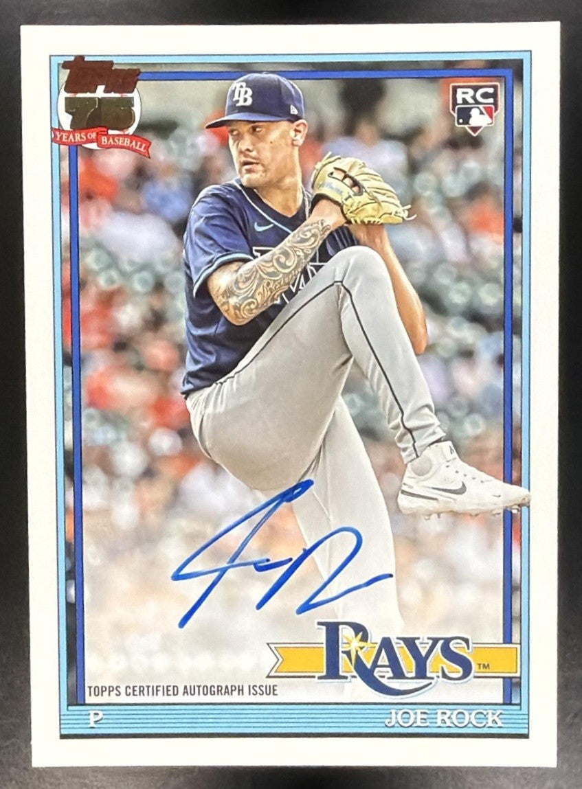 JOE ROCK 2026 TOPPS SERIES 1 #91A-JOE 1991 AUTO RC RAYS