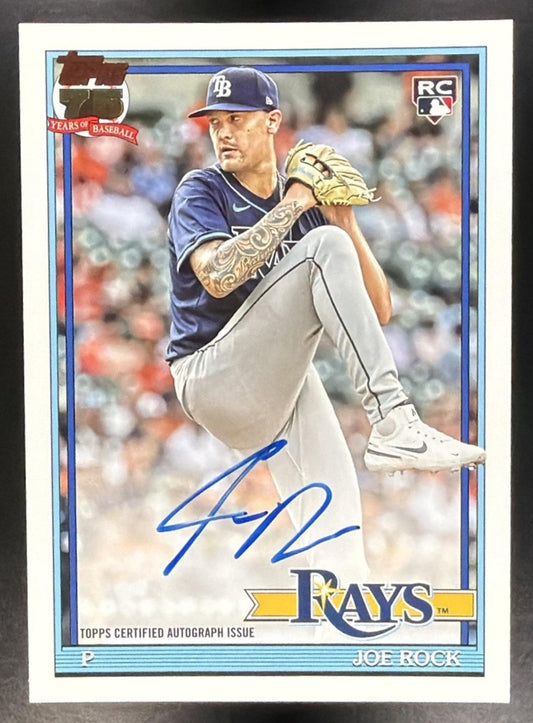 JOE ROCK 2026 TOPPS SERIES 1 #91A-JOE 1991 AUTO RC RAYS