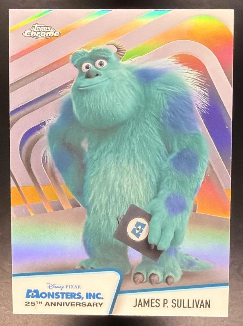 JAMES P. SULLIVAN 2026 TOPPS CHROME DISNEY #MI-1 MONSTERS, INC. 25TH ANNIVERSARY