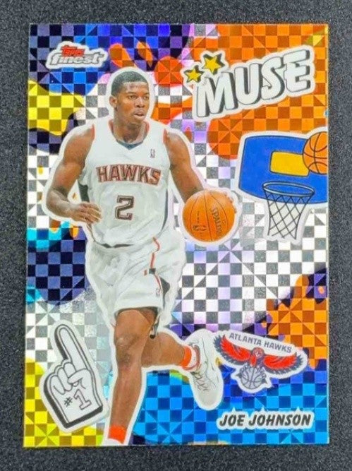 JOE JOHNSON 2025-26 TOPPS FINEST #M-28 MUSE X-FRACTOR HAWKS