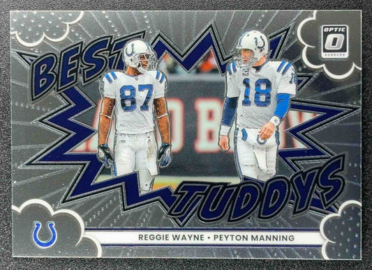 PEYTON MANNING REGGIE WAYNE 2025 PANINI DONRUSS OPTIC #19 BEST TUDDYS COLTS