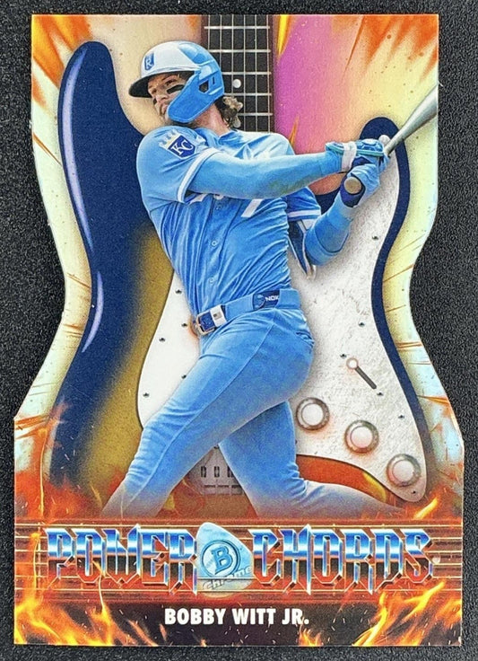 BOBBY WITT JR. 2026 BOWMAN #PC-13 POWER CHORDS CHROME ROYALS