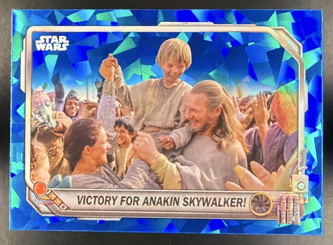 2024 Topps Chrome Sapphire Star Wars Victory for Anakin Skywalker! Podracing