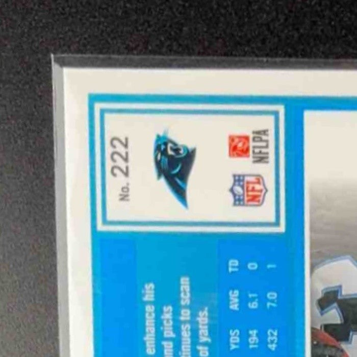 2025 Panini Donruss Optic Trevor Etienne #222 Rated Rookie Blue Hyper Prizm
