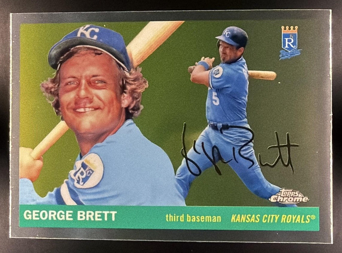 GEORGE BRETT 2025 TOPPS CHROME PLATINUM ANNIVERSARY #429 ROYALS