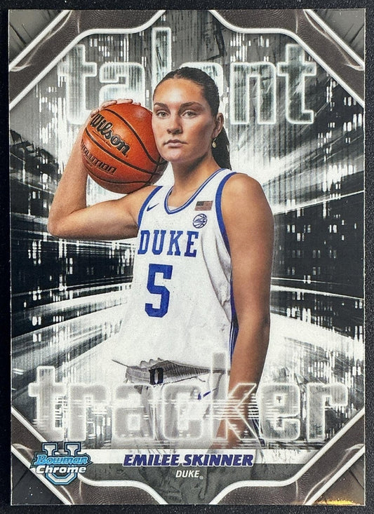 EMILEE SKINNER 2025-26 BOWMAN #TT-4 TALENT TRACKER CHROME BLUE DEVILS