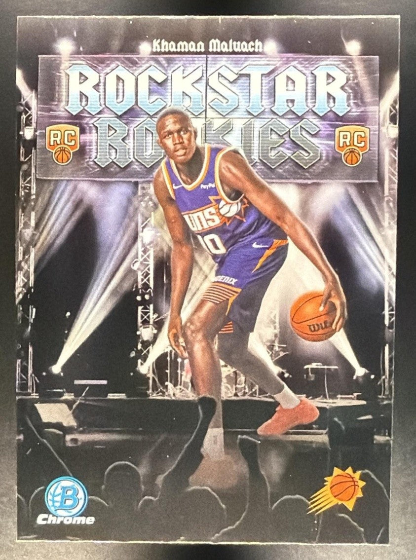 KHAMAN MALUACH 2025-26 BOWMAN #RR-10 CHROME ROCKSTAR ROOKIES RC SUNS