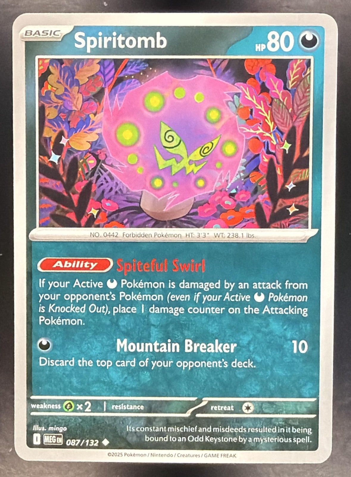 SPIRITOMB 2025 POKEMON MEGA EVOLUTION #087/132 UNCOMMON