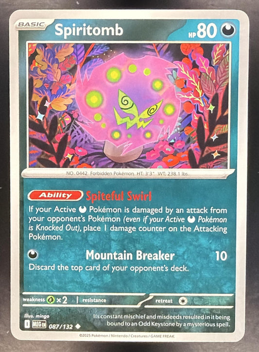SPIRITOMB 2025 POKEMON MEGA EVOLUTION #087/132 UNCOMMON