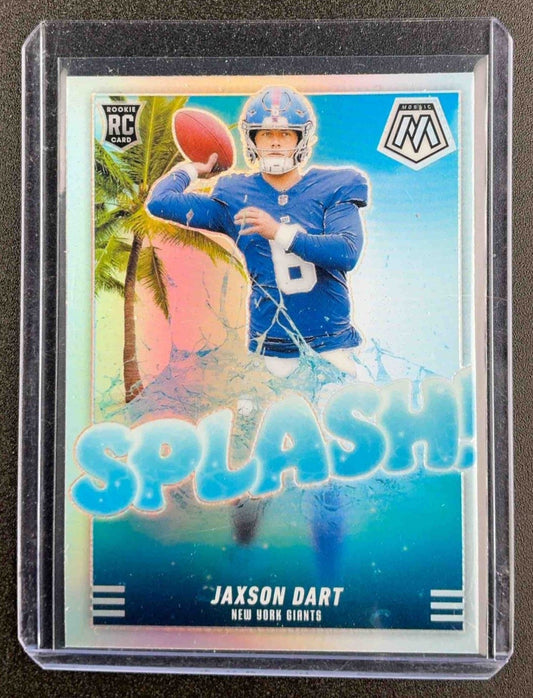 JAXSON DART 2025 PANINI MOSAIC #15 SPLASH SILVER PRIZM RC GIANTS