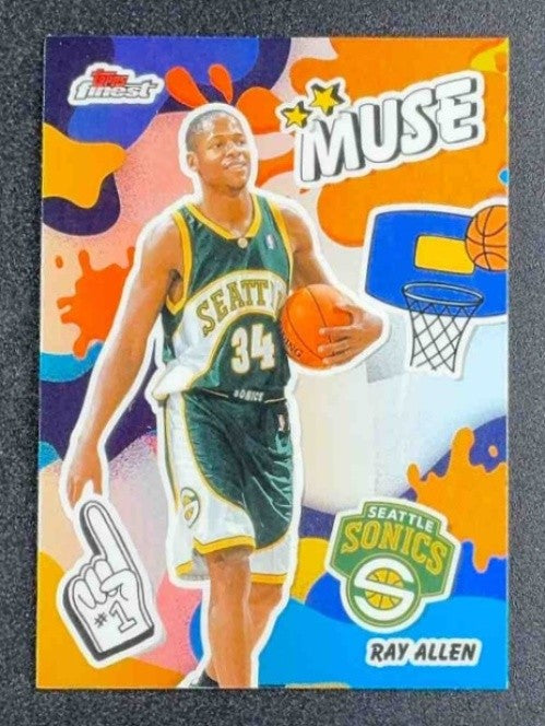 RAY ALLEN 2025-26 TOPPS FINEST #M-11 MUSE REFRACTOR SUPERSONICS