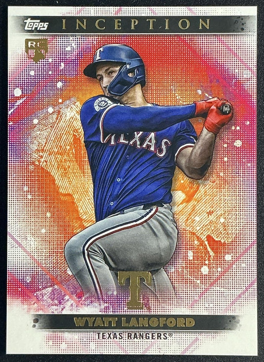 WYATT LANGFORD 2024 TOPPS INCEPTION #83 RC RANGERS
