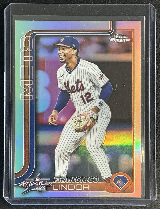 FRANCISCO LINDOR 2025 TOPPS CHROME UPDATE #ASGC-13 ALL-STAR GAME METS