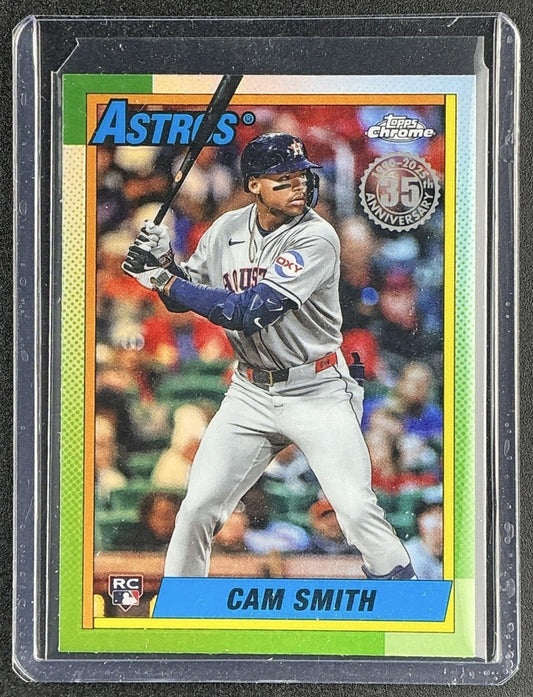 CAM SMITH 2025 TOPPS CHROME UPDATE #90CU-15 1990 RC ASTROS