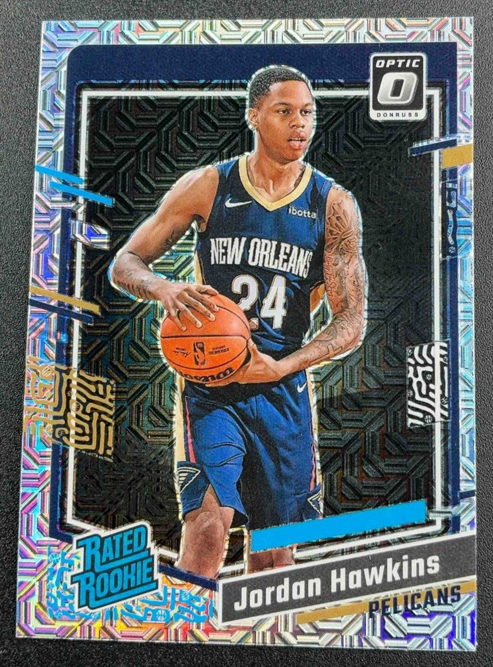 2023 Panini Donruss Optic Jordan Hawkins #238 Choice Prizm RC Rated Rookie