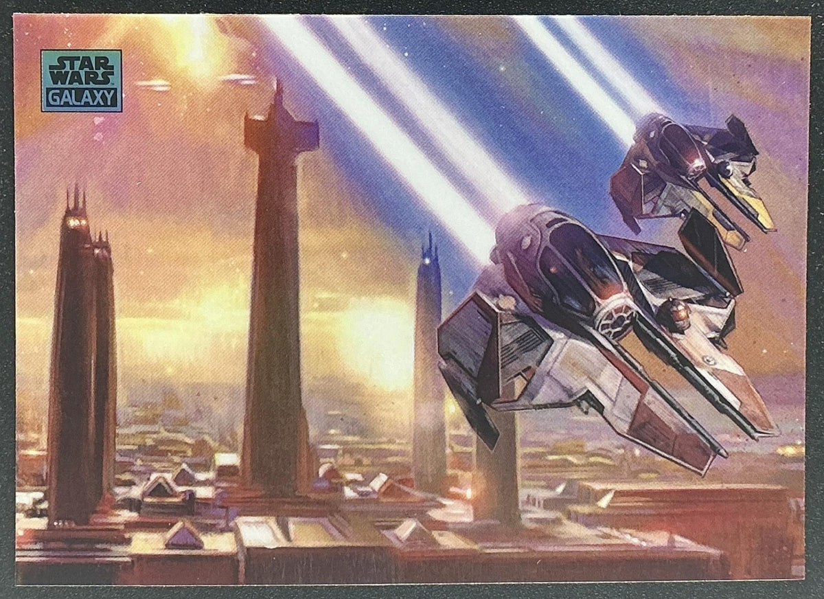 ETA-2 ACTIS CLASS INTERCEPTOR 2025 TOPPS CHROME STAR WARS GALAXY #46 REFRACTOR