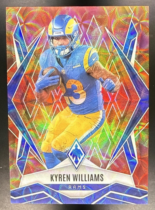 KYREN WILLIAMS 2025 PANINI PHOENIX FACTORY SET #113 FIREBURST /350 RAMS