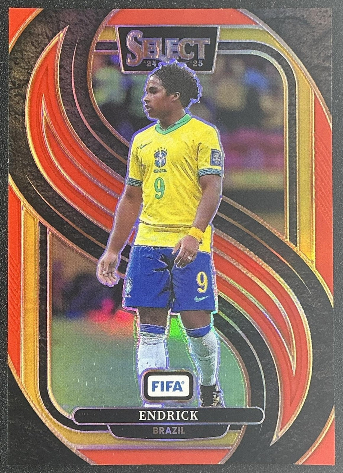 ENDRICK 2024-25 PANINI SELECT FIFA #162 MEZZANINE RED BRAZIL