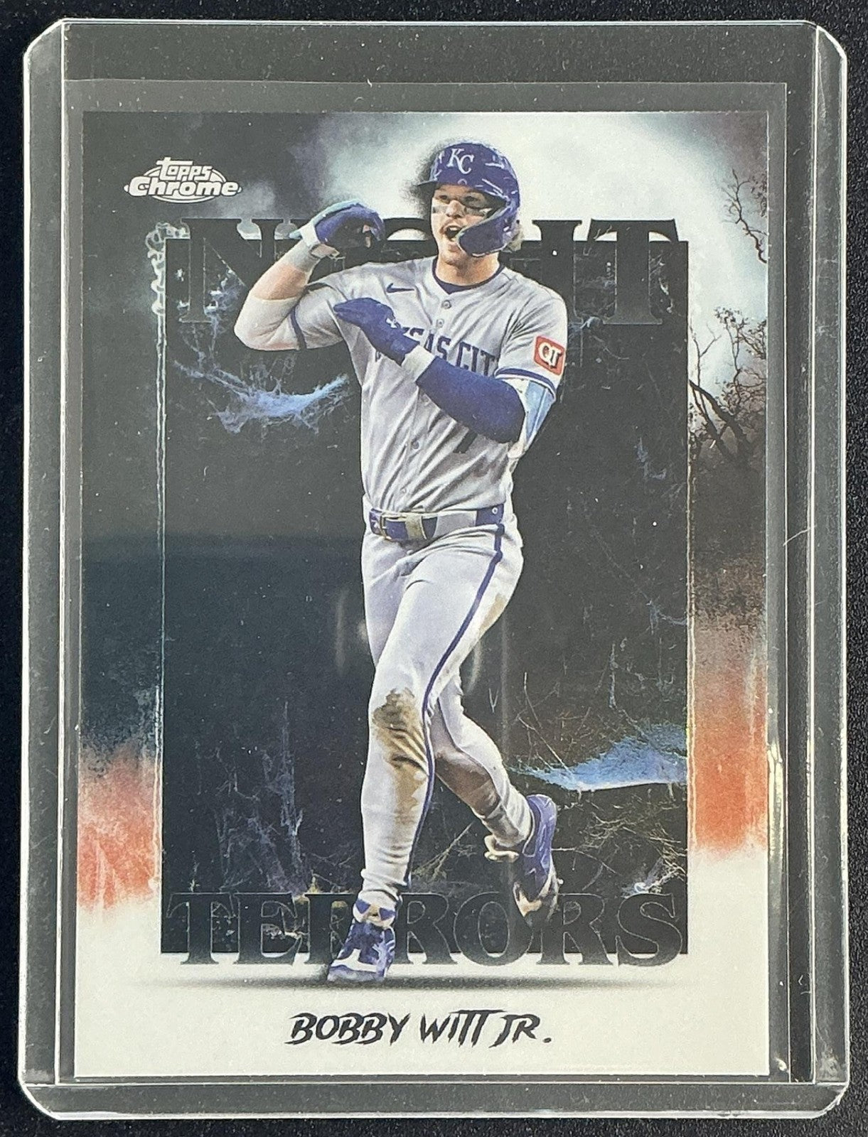 BOBBY WITT JR. 2025 TOPPS CHROME UPDATE #NT-4 NIGHT TERRORS ROYALS