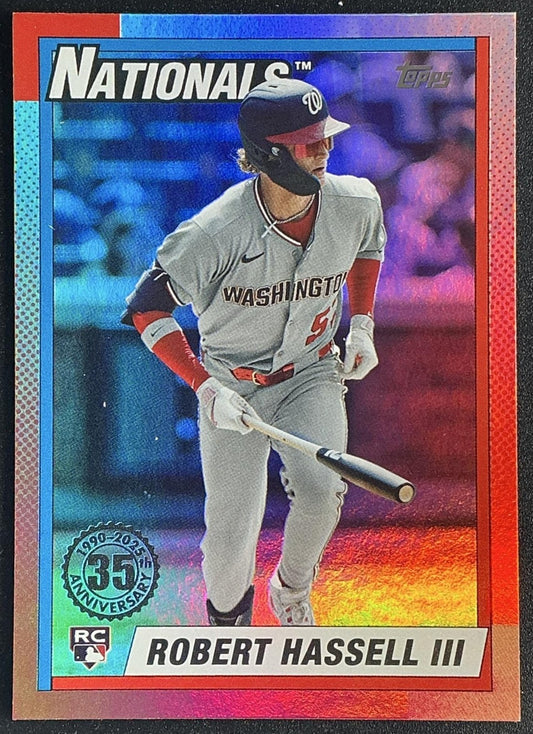 ROBERT HASSELL III 2025 TOPPS UPDATE #U90-41 1990 RC NATIONALS
