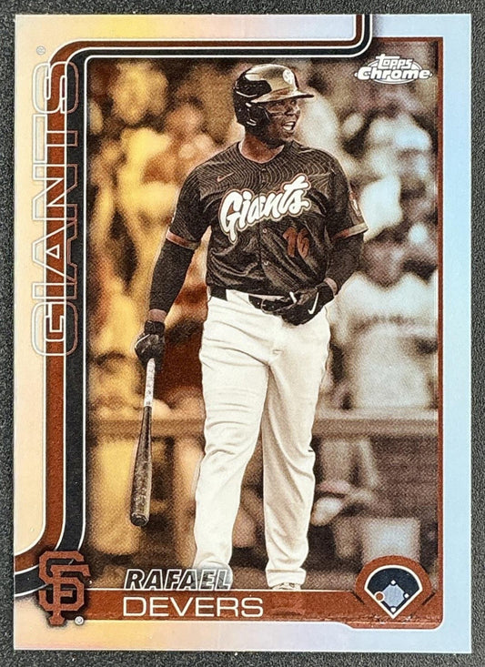 RAFAEL DEVERS 2025 TOPPS CHROME UPDATE #USC105 SEPIA REFRACTOR GIANTS