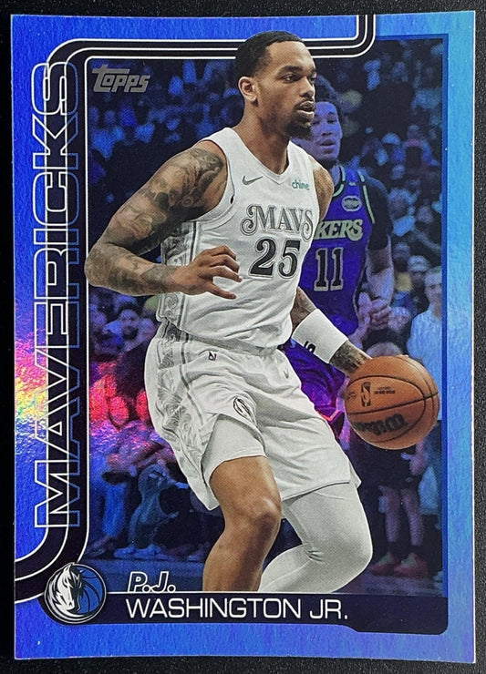 P.J. WASHINGTON JR. 2025-26 TOPPS #173 RAINBOW FOIL MAVERICKS